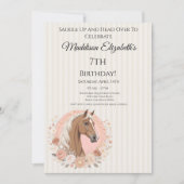 Invitation Anniversaire Cheval (Devant)