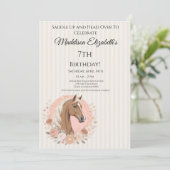 Invitation Anniversaire Cheval (Debout devant)