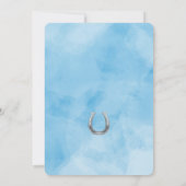 Invitation anniversaire cheval modifiable (Dos)