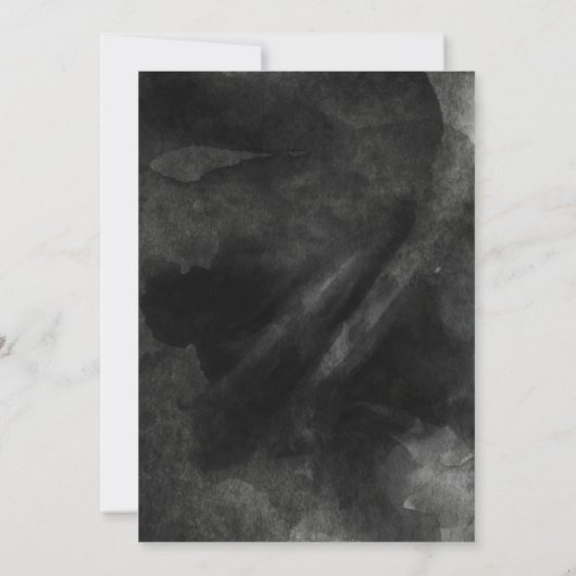 Invitation Anniversaire Chic Black Gold (Dos)