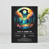 Invitation Anniversaire Chic Bois enchanté (Debout devant)