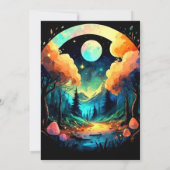 Invitation Anniversaire Chic Bois enchanté (Dos)