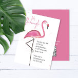 Invitation Anniversaire Chic Cute Aquarelle Joli Flamant rose<br><div class="desc">Ce design comprend un anniversaire pour son chic mignon, avec un cool élégant modèle rose vif, fille fille jolie plage, aquarelle tropicale rose flamingo, une calligraphie stylisée manuscrite, confetti parties scintillant glam typographie branchée, avec un code QR scannable URL, invitation invitation fête d'anniversaire, une plage tropicale créative Florida île, nautique...</div>