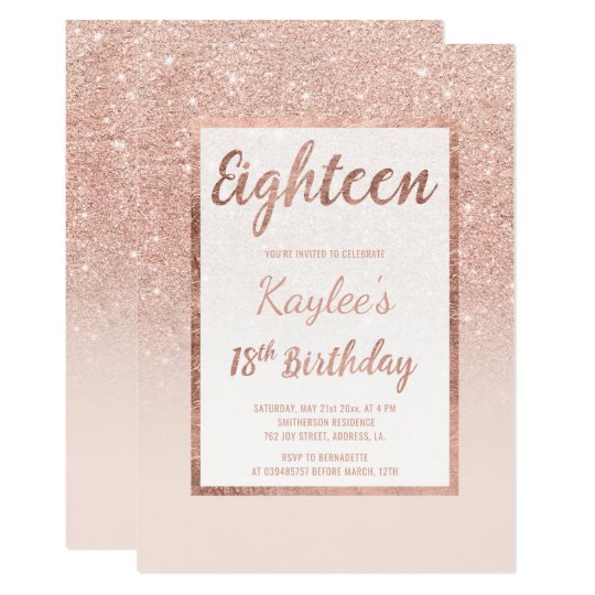 Invitation Anniversaire Chic Elegant De Parties Scintillantes Zazzle Be Invitation Anniversaire Chic Elegant De Parties Scintillantes Zazzle Be