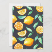 Invitation Anniversaire Chic Lemon Citrus (Dos)