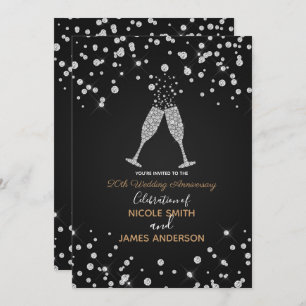 Invitation Anniversaire chic moderne de pain grillé de