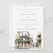 Invitation Anniversaire Chic New Orleans Louisiane Mariage (Devant)