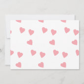 Invitation Anniversaire Chien Paw-ty Coeurs de fête Valentine (Dos)