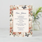 Invitation Anniversaire Chinoiserie Nature et harmonie (Debout devant)