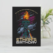 Invitation Anniversaire clair de Liberty (Debout devant)