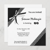 Invitation Anniversaire classique (Devant / Derrière)