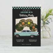 Invitation Anniversaire classique de la voiture (Debout devant)