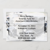 Invitation Anniversaire classique de voitures (Dos)