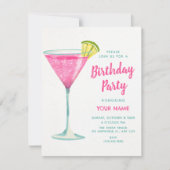 Invitation Anniversaire cocktail (Devant)