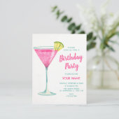 Invitation Anniversaire cocktail (Debout devant)