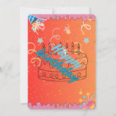 Invitation anniversaire coloré (Dos)