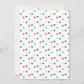 Invitation Anniversaire coloré arc-en-ciel (Dos)