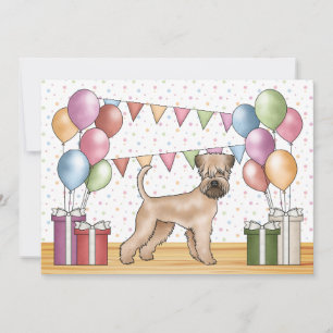 Invitation Anniversaire Coloré d'un Terrier Irlandais à Poil