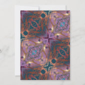 Invitation Anniversaire coloré élégant (Dos)