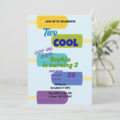 Invitation Anniversaire Coloré Popsicle d'Été (Debout devant)