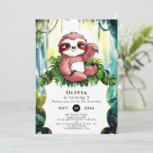 Invitation Anniversaire coloré simple (Debout devant)