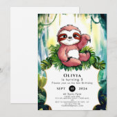 Invitation Anniversaire coloré simple (Devant / Derrière)