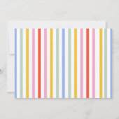 Invitation anniversaire colorée Time Two Party (Dos)