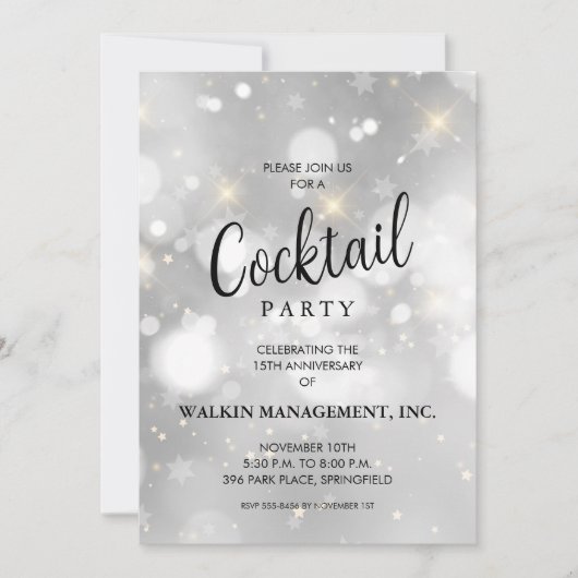 Invitation Anniversaire commercial (Devant)