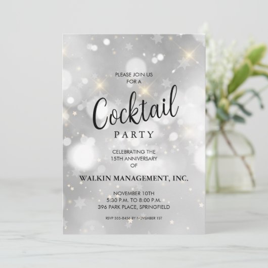 Invitation Anniversaire commercial (Debout devant)