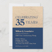 Invitation Anniversaire commercial Marine Gold (Devant)