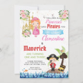 Invitation Anniversaire commun de frères et sœurs sur le thèm (Devant)