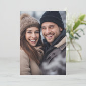 Invitation Anniversaire complet du Mariage photo pour Vellum (Debout devant)