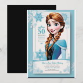 Invitation anniversaire congelé (Devant / Derrière)