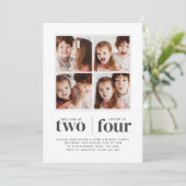 Invitation anniversaire conjoint avec collage de p (Debout devant)