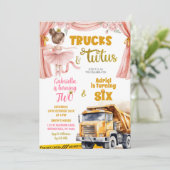 Invitation Anniversaire conjoint Camions et Tutus (Debout devant)