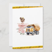 Invitation Anniversaire conjoint Camions et Tutus (Dos)