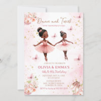 Anniversaire conjoint de Ballerina afro-américaine