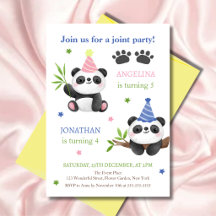 Anniversaire conjoint de Panda Boy et Girl