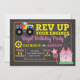 Invitation Anniversaire conjoint de Truck Monster et de la pr