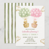 Invitation Anniversaire conjoint des frères et sœurs avec des (Devant / Derrière)