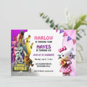 Invitation Anniversaire conjoint, Fête des frères, soeur frèr (Debout devant)