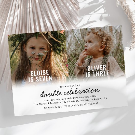 Invitation Anniversaire conjoint photo Anniversaire