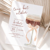 Invitation Anniversaire Coquette Martini