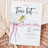 Invitation Anniversaire Coquette Martini