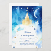 Invitation Anniversaire cosmique galactique (Devant / Derrière)