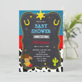 Invitation Anniversaire Cowboy shower (Debout devant)