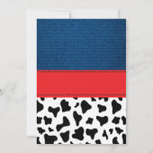 Invitation Anniversaire Cowboy shower (Dos)