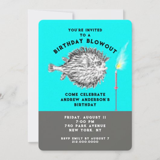 Invitation Anniversaire créatif (Devant)