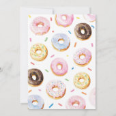 Invitation Anniversaire Croissance De Donut (Dos)