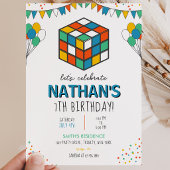 Invitation Anniversaire Cube Puzzle
